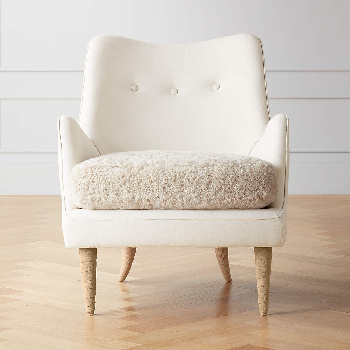 jed-linen-shearling-chair نوتيبريميوم - الصورة 1